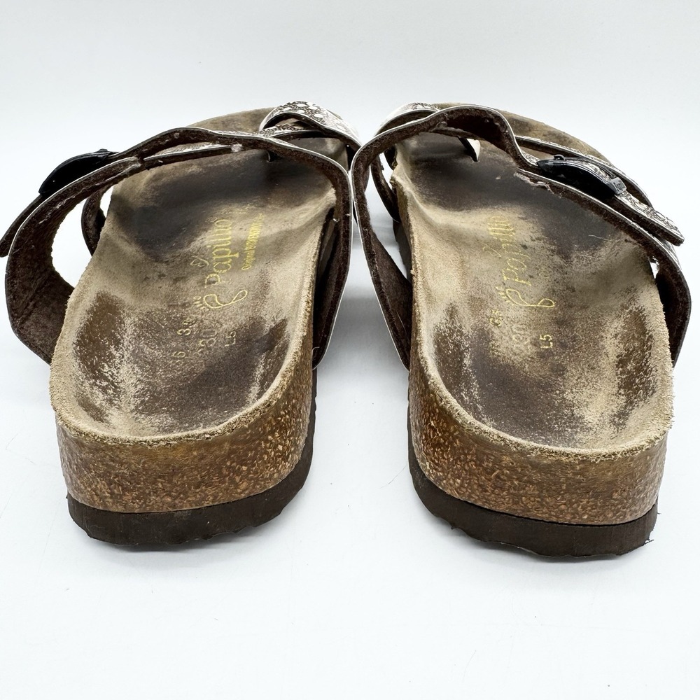 Birkenstock‎ Mayari Toe Loop Sandal Womens Size 38 Birko-Flor Brown Fern Print - Picture 7 of 10